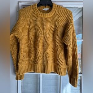 Madewell crewneck mustard sweater size medium